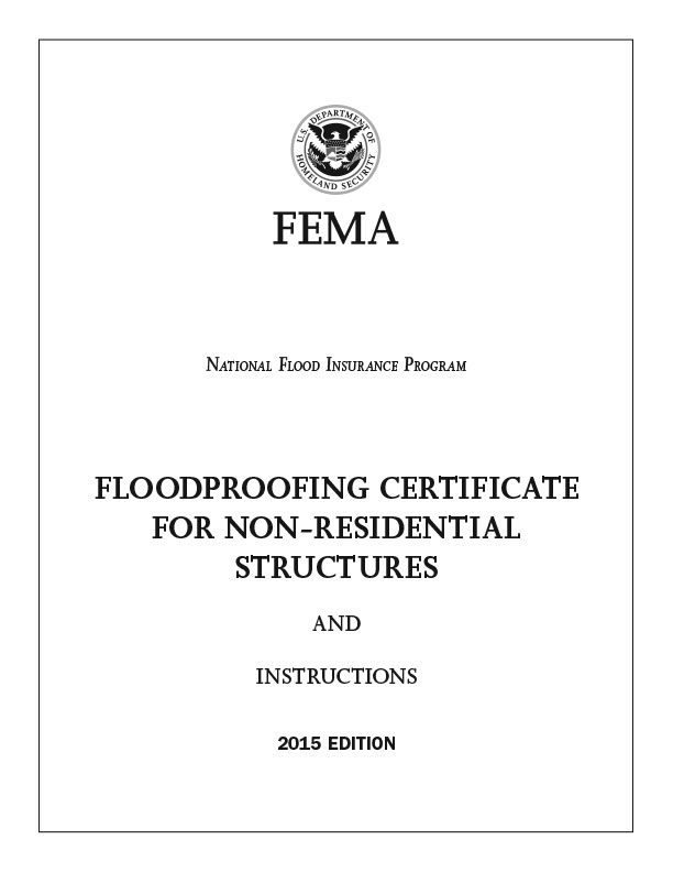 FEMA Floodproofing Certificate for Non-Residential and Business Structures